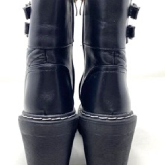 XOXO Women's Jackie X0223703 4" Chunky Combat Bootie Black Size 8 - Picture 4 of 8